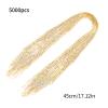 Fofetbfo 5000/12000 Pcs Strands 17 Inches Christmas Icicle Tinsel Foil Fringes Christmas Tree Tinsel Curtain Decoration Christmas Tinsel Icicle Strand for Holiday New Year Eve Birthday view 2