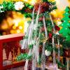 Fofetbfo 5000/12000 Pcs Strands 17 Inches Christmas Icicle Tinsel Foil Fringes Christmas Tree Tinsel Curtain Decoration Christmas Tinsel Icicle Strand for Holiday New Year Eve Birthday view 4