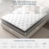 Anwick 10" Queen Mattress, Soft Breathable Hybrid Memory Foam Mattress, Individually Pocket Coils, Mattress in a Box, Sleep Supportive & Pressure Relief, Medium Firm (Queen 10 Inch) view 2