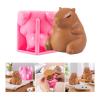 Capybaras Shape Silicone Molds Baking Molds Crafting Moulds Use For Soap Resin Food Grade Silicone Texture view 2