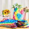Shinylin 12 Pcs Tie Dye Canvas Tote Bags Bulk Book Lovers Tote Bag Book Club Gift Totes for Birthday Party Valentine's Day Women Gift view 3