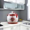 Ceramic Rice Jar With Lid Traditional Chinese Style Food Storage Jars Classic Food Dispensers Ceramic Household Rice Storage Box With Lid Suitable For Cereal, Flour, Sugar, Coffee, Rice(C-16*16*24cm) view 4