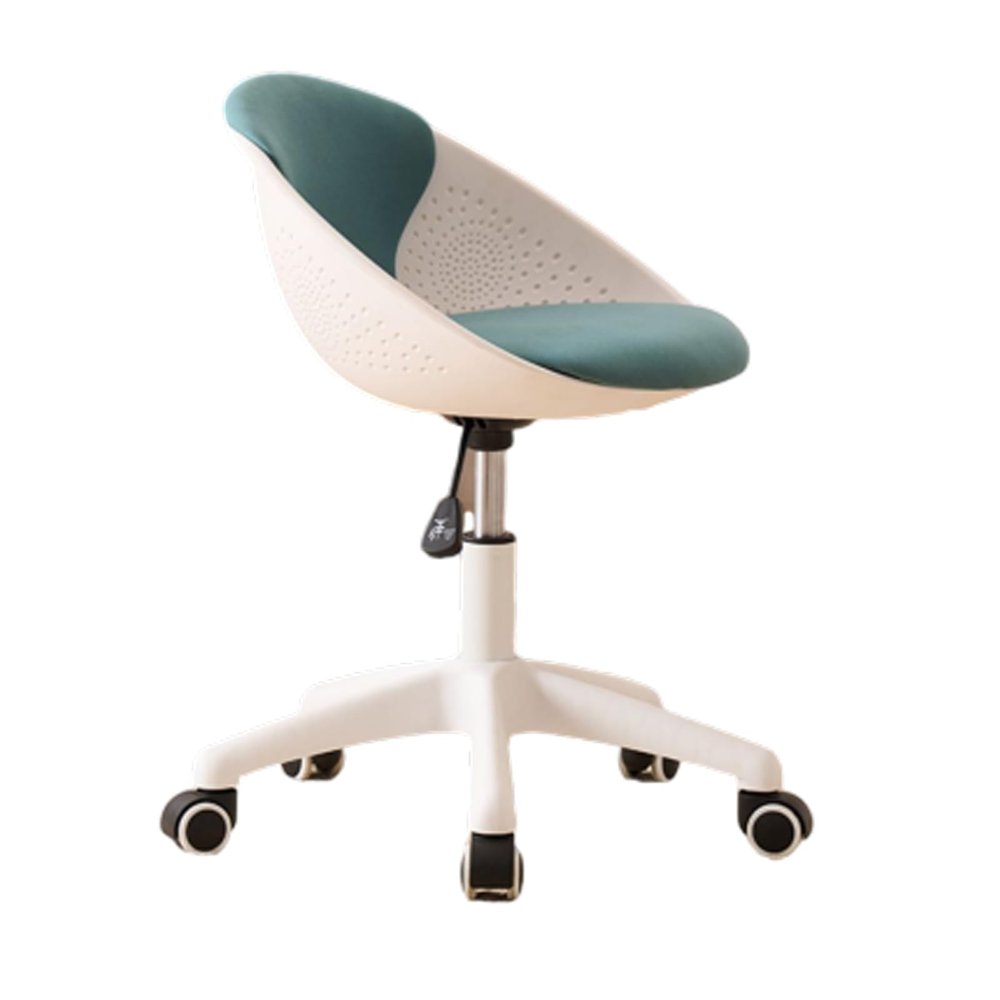 JBNCRYGD Office Chair, Vanity Chair, Desk Chair, Foam Padding, Adjustable Height, for Home Office, Study, Bedroom,A