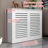 Modern Style Radiator Cover Cabinet with Top Storage Shelf, Slatted Design Heater Cover for Bedroom, Living Room (100*80*20cm/39.4*31.5*7.9in) view 2