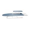 gibxiyza 2Pcs/Set 72X26CM Desktop Ironing Board Small Ironing Board with Iron Rest Floral Print Removable Heat-Resistant Padding Cover Foldable Anti-Slip Clothes Sleeves Mini Ironing Board Blue view 1