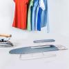gibxiyza 2Pcs/Set 72X26CM Desktop Ironing Board Small Ironing Board with Iron Rest Floral Print Removable Heat-Resistant Padding Cover Foldable Anti-Slip Clothes Sleeves Mini Ironing Board Blue view 4