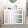 Kwimebek Modern Radiator Cover, 4-Sided Heating Cabinet Shelf, White, 23.6 * 7.9 * 23.6in, Living Room & Bathroom view 1