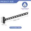 uxcell 1 Pcs 14.76x1.3 Inch Wall Mount Clothes Hanger, Foldable Clothes Drying Rack, Laundry Hanger Dryer Rack Coat Hook for Bedroom Bathroom Wardrobe, Black view 2