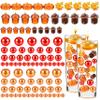 Fall Sensory Bin Items, Fall Vase Filler Decor 90Pcs/Set Faux Pearl Water Gel Bead Floating Candle Vase Filler Waterproof Small Fall Decorations for Thanksgiving Table Party Style 2 view 1