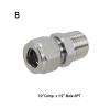 ASDJKL Home Brewing Homebrew Compression Fittings 304 Stainless Steel 3/8" 1/2" Tube Brew Hardware Brewing Accessories(B) view 2