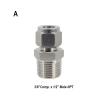 ASDJKL Home Brewing Homebrew Compression Fittings 304 Stainless Steel 3/8" 1/2" Tube Brew Hardware Brewing Accessories(B) view 4