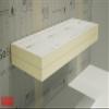 Floating Shower Bench Kit with Orange Waterproof Foam Board and Original Shower Bench Bracket (10.25x46)-Great for New Constructions or Bathroom Renovations, Ready to Tile Shower Bench view 1