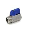 ASDJKL Home Brewing Mini Ball Valve, 1/2" MPT to 1/2" FPT, Stainless Steel 304, Brewer Hardware Brewing Accessories view 1