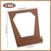 AHANDMAKER Now Spinning Vinyl Record Stand, Now Spinning Record Holder, Wood Record Shelf for Vinyl Album Display, Vinyl Now Spinning Sign to Hold Your Albums, Hip Hop Record Rack for LP Enthusiasts view 2