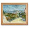 A&T ARTWORK Dance at Le Moulin de la Galette by Vincent Van Gogh.Framed Size:34.5x28.5 inches,Image Size:30x24 inches World Classic Reproductions For HomeDecor,Golden Frame view 1