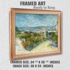 A&T ARTWORK Dance at Le Moulin de la Galette by Vincent Van Gogh.Framed Size:34.5x28.5 inches,Image Size:30x24 inches World Classic Reproductions For HomeDecor,Golden Frame view 2