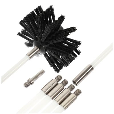 ABOOFAN Dryer Vent Brush Kit Cleaning Brush for Kitchen Chimney Long Handle for Air Duct