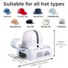Danyco Adjustable Hat Shaper Machine with Stiffening Spray - Baseball Cap Shaper - Care Tool for Caps, Snapbacks, Fitted Hats - Fan Drying Tech for Shape Restoration & Preservation - Hat Gifts for Men view 2