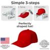 Danyco Adjustable Hat Shaper Machine with Stiffening Spray - Baseball Cap Shaper - Care Tool for Caps, Snapbacks, Fitted Hats - Fan Drying Tech for Shape Restoration & Preservation - Hat Gifts for Men view 3