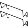 Garneck 2pcs Black Iron Mattress Retainer Bars for Bed Frames Home Hotel view 1