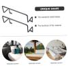 Garneck 2pcs Black Iron Mattress Retainer Bars for Bed Frames Home Hotel view 3