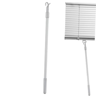 ABOOFAN 5pcs Vertical Blinds Wand Replacement Long Curtain Rod Telescopic Blind Opener No Drill Aluminum Alloy Easy to Use Home Office Accessory