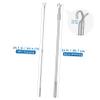ABOOFAN 5pcs Vertical Blinds Wand Replacement Long Curtain Rod Telescopic Blind Opener No Drill Aluminum Alloy Easy to Use Home Office Accessory view 2