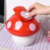 BMXCY Versatile Desktop Trash can Plastic Mini Wastebasket with lid Creative Garbage Organizer Cute Dumpster for Bedroom Kitchen Office Practical view 3