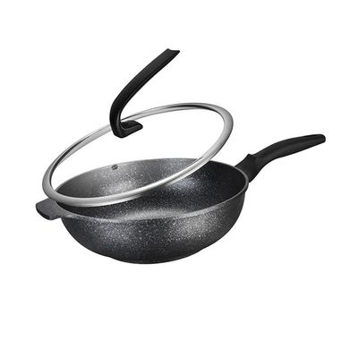 CGTENBS Stone Frying Pan Non-stick Flat Bottom Frying Pan Cooking Pots And Pans Induction Cooker Universal