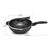CGTENBS Stone Frying Pan Non-stick Flat Bottom Frying Pan Cooking Pots And Pans Induction Cooker Universal view 4