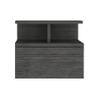 Floating Nightstand with Drawer and Open Storage Shelves view 3