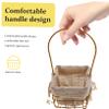 OKUMEYR Iron Handle Basket Elegant Storage for Flowers Fruits and Wedding Decorations Iron and Material Versatile Design for Parties and Home Decor view 2