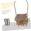 OKUMEYR Iron Handle Basket Elegant Storage for Flowers Fruits and Wedding Decorations Iron and Material Versatile Design for Parties and Home Decor view 3