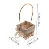 OKUMEYR Iron Handle Basket Elegant Storage for Flowers Fruits and Wedding Decorations Iron and Material Versatile Design for Parties and Home Decor view 4