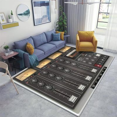3x5 Rug Recording Studio Easy Clean Rug, Music Studio Soft Non-Skid Carpet Throw Rugs for Kids Teen Girls Boys Bedroom, Living Room Bathroom Classroom Office