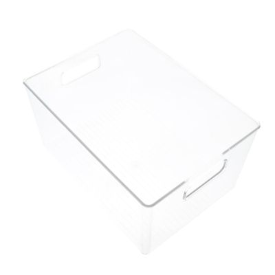 VINTORKY Portable Storage Basket Large Home Use Decorative Plastic Storage Container