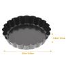 CIYODO Carbon Steel Tartlet Baking Pan Removable Bottom Egg Tart Mold for Kitchen view 2