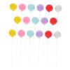 Abaodam 30pcs Rainbow Mini Cake Balloon Toppers Adorable Decorative Picks for Cupcake and Dessert Decoration for Birthday Shower Wedding and Party Celebrations view 1