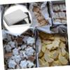 BRIGHTFUFU Metal Baking Tray Sheet Pan for Baking Cooling Rack Stainless Steel Cake Pan view 3