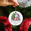 2026 Baby's First Christmas Polar Bear Ornament, Personalized Polar Bear Ornament Gift for Baby's 1st Xmas, My 1st Christmas Tree Decorations, Custom Baby's Name Ornament Xmas Gift view 2