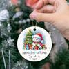 2026 Baby's First Christmas Polar Bear Ornament, Personalized Polar Bear Ornament Gift for Baby's 1st Xmas, My 1st Christmas Tree Decorations, Custom Baby's Name Ornament Xmas Gift view 3