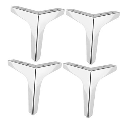 ANDRESLAD 4pcs Sturdy Metal Electroplated Legs DIY Extendable Legs for Furniture Support Feet