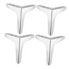 ANDRESLAD 4pcs Sturdy Metal Electroplated Legs DIY Extendable Legs for Furniture Support Feet view 1