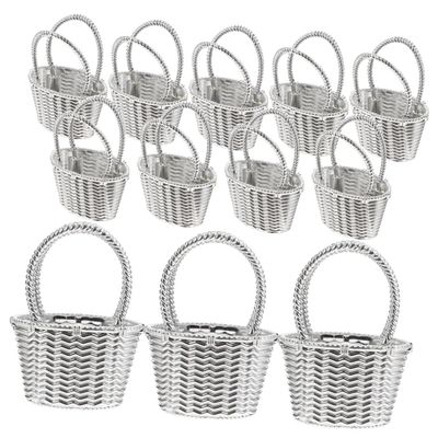 FRCOLOR 24pcs Candy Storage Baskets Small Baskets for Favors Party Favors Wedding Party Candy for Bridal Shower Holiday Creative Decorations