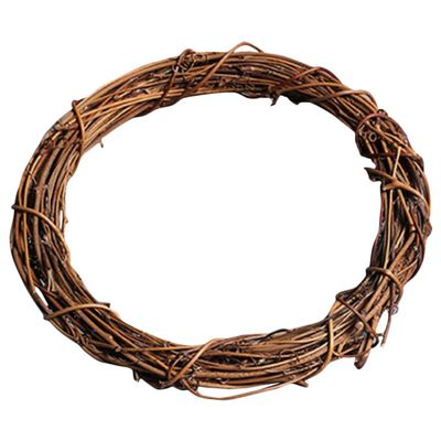 LIFKICH Natural Rattan Wreath Frame for DIY Crafting Hand-Woven for Home Decor Rustic Vine Wreath for Holiday and Everyday Use for Christmas Weddings and Gifts