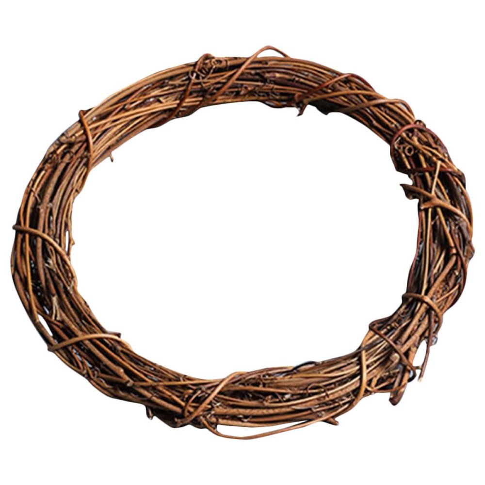 LIFKICH Natural Rattan Wreath Frame for DIY Crafting Hand-Woven for Home Decor Rustic Vine Wreath for Holiday and Everyday Use for Christmas Weddings and Gifts