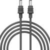 Marhynchus Rectangular Satellite DC Power Cable, Replacement Cord for Mini with Capability, Gray 49.2ft, IP68, 18AWG Wire Rubber and Copper Material, view 4