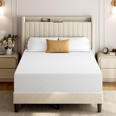 Yaheetech 12 Inch Full Size Mattress 3 Foam Layer Cooling Gel Memory Foam Mattresses, Green Tea for Fresher Sleep, Medium Firm, CertiPUR-US Certified, No Fiberglass, Full Mattress in a Box