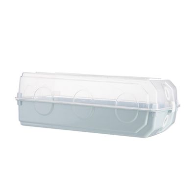 Parliky 2pcs Stackable Plastic Shoe Storage Box with Clamshell