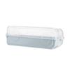 Parliky 2pcs Stackable Plastic Shoe Storage Box with Clamshell view 1